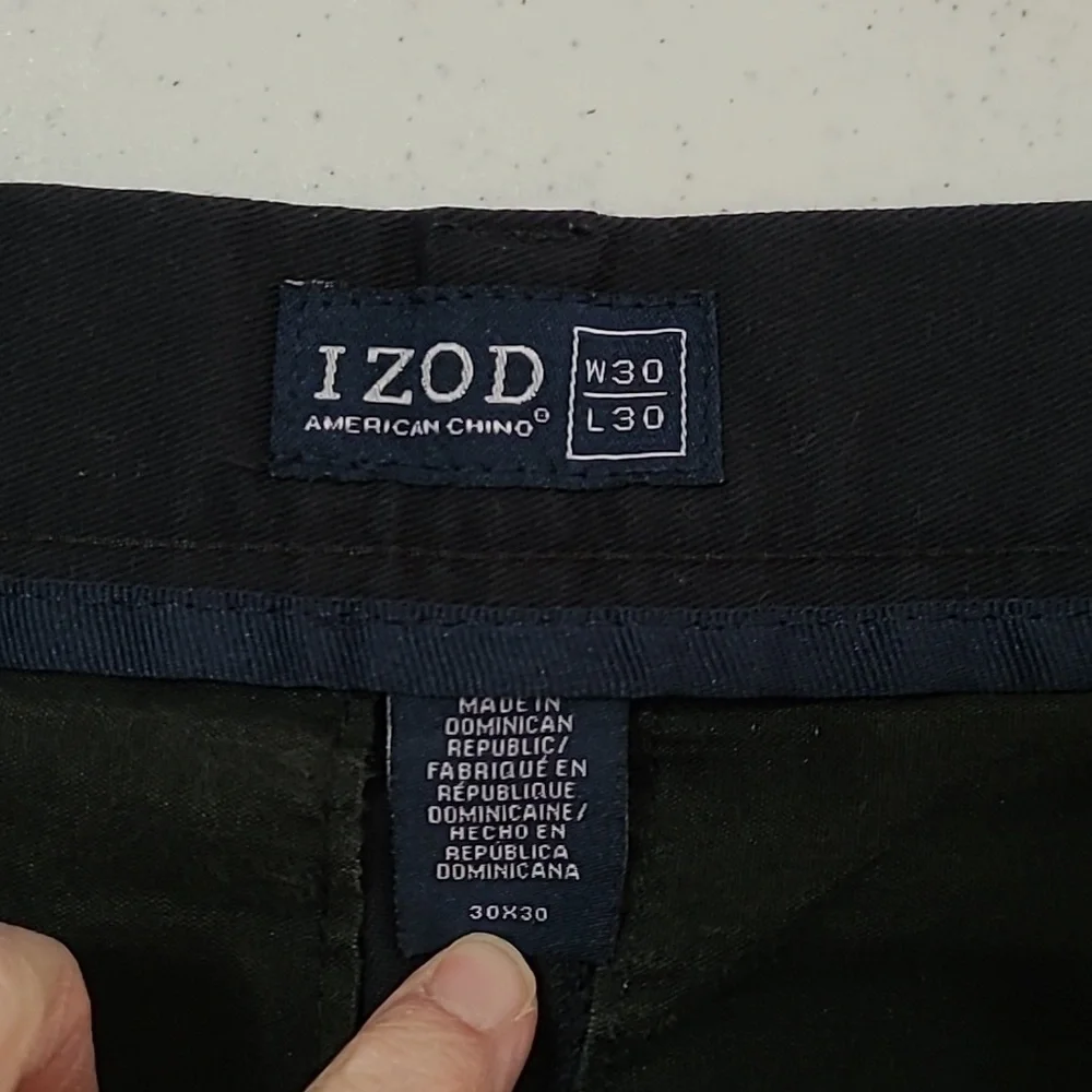 Izod men's black dress pants size 30x30